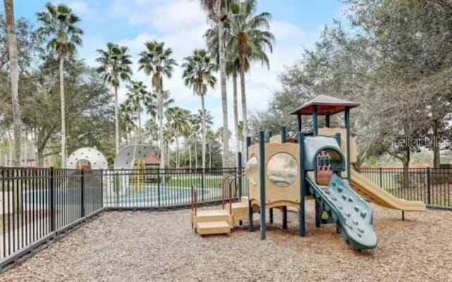 view of jungle gym