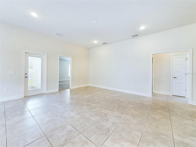 view of tiled empty room