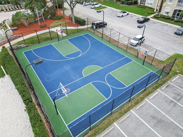 view of sport court