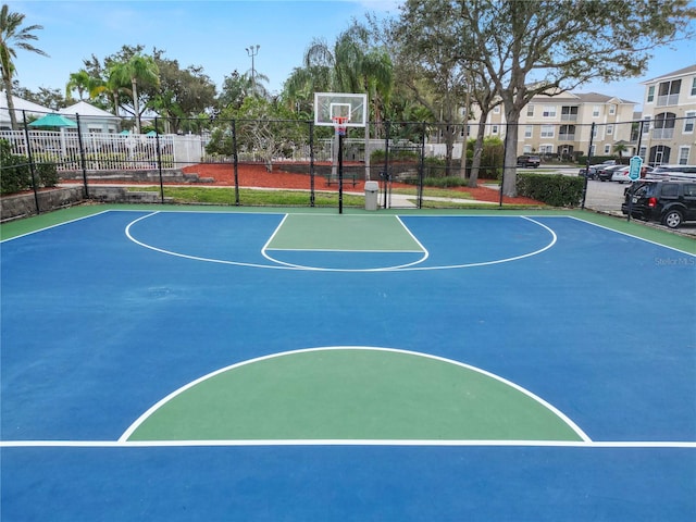 view of sport court