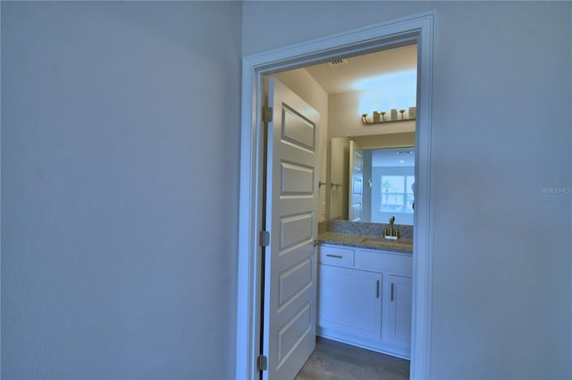 bathroom featuring vanity