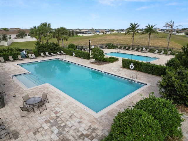 view of pool with a patio