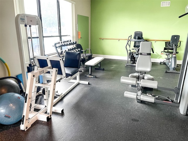 view of exercise room