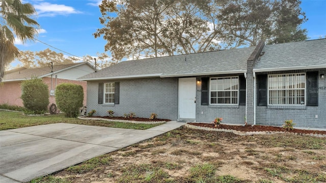 view of ranch-style home