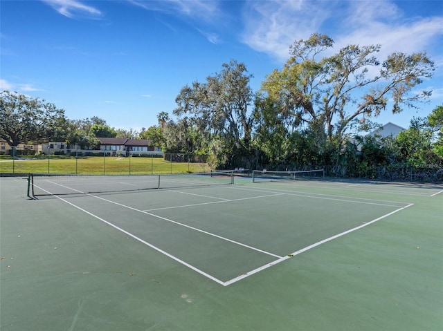 view of tennis court