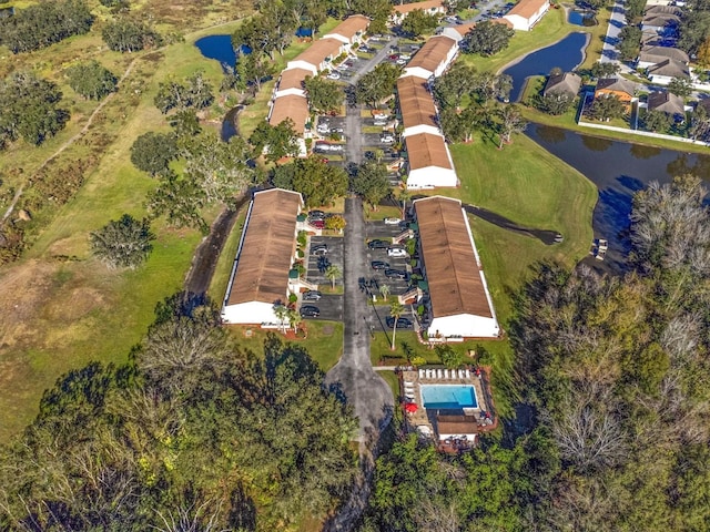 6123 Topher Trl Unit 63C, Mulberry, FL 33860 - aerial view of property and surrounding area featuring a nearby body of water