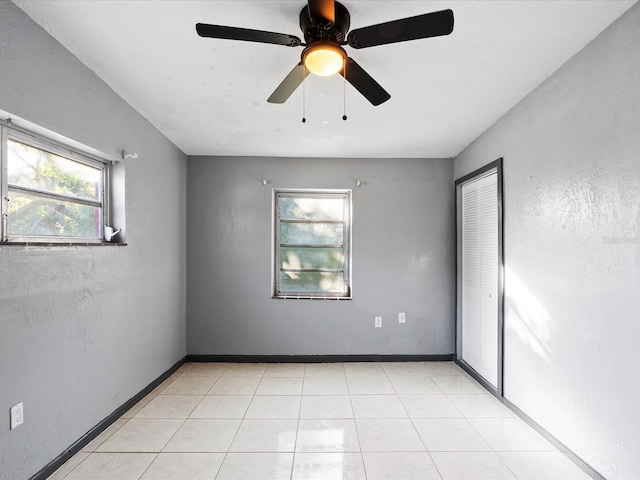 view of tiled spare room