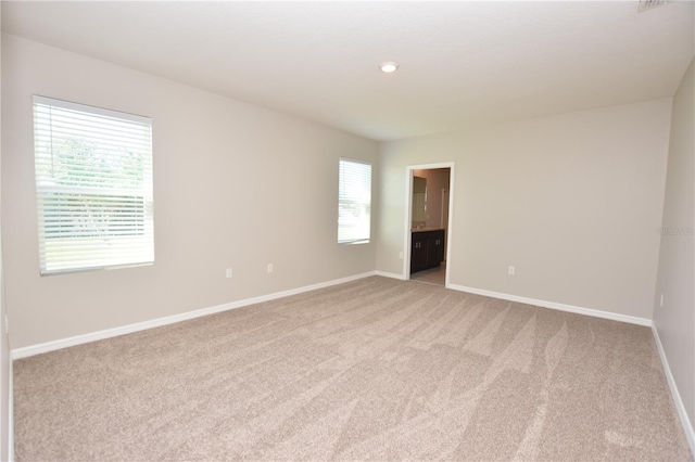 view of carpeted empty room