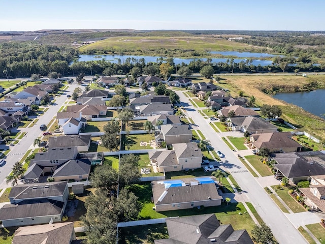 1898 Charleston Ln, Bartow, FL 33830 - aerial view of property and surrounding area featuring a large body of water and nearby suburban area