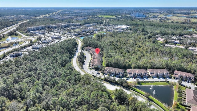 8205 Roseville, Davenport, FL 33896 - aerial view of property's location featuring a nearby body of water and a heavily wooded area