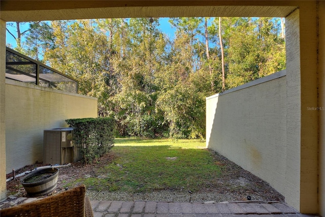 8205 Roseville, Davenport, FL 33896 - view of grassy yard with central air condition unit
