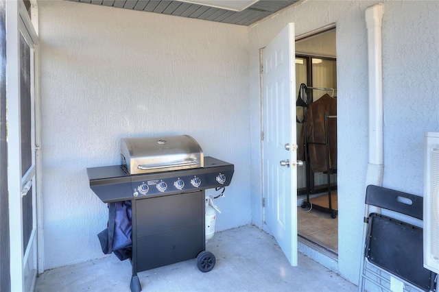 view of patio / terrace featuring a grill