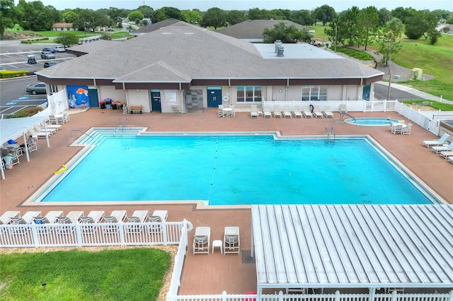 view of pool with a patio area