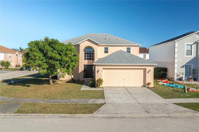 front of property featuring a front lawn