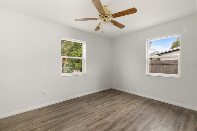 2473 Barbarossa, Deltona, FL 32738 - unfurnished room featuring wood finished floors and ceiling fan