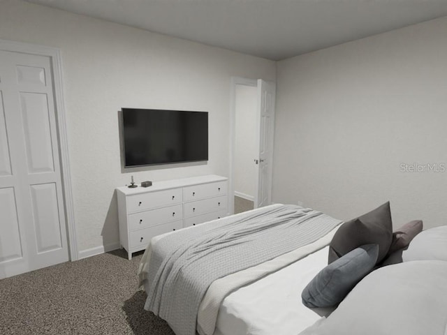 bedroom with carpet flooring