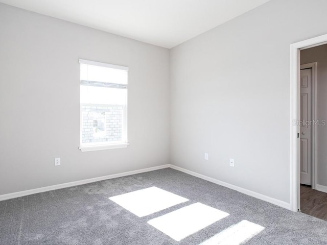 unfurnished room featuring carpet floors