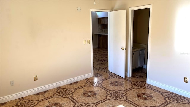 view of tiled empty room