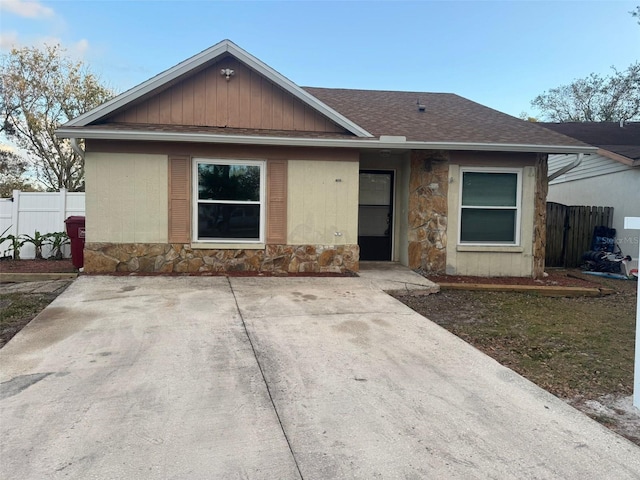 view of ranch-style home