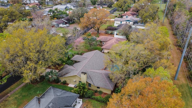 drone / aerial view featuring a residential view