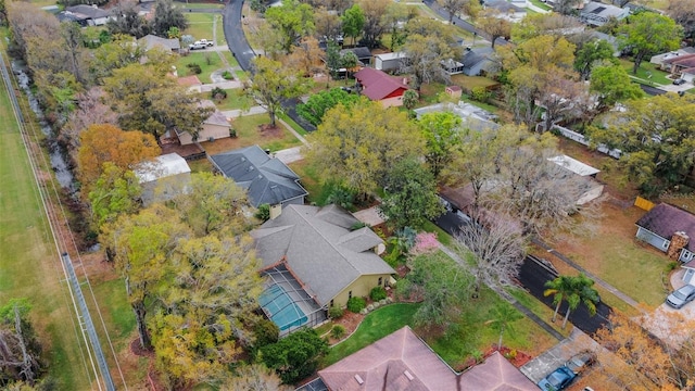 bird's eye view featuring a residential view