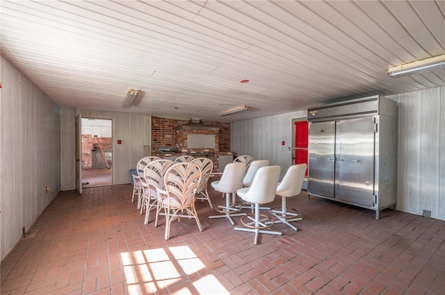 view of dining room