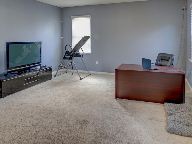 1918 Wind Meadows Dr, Bartow, FL 33830 - carpeted home office featuring baseboards
