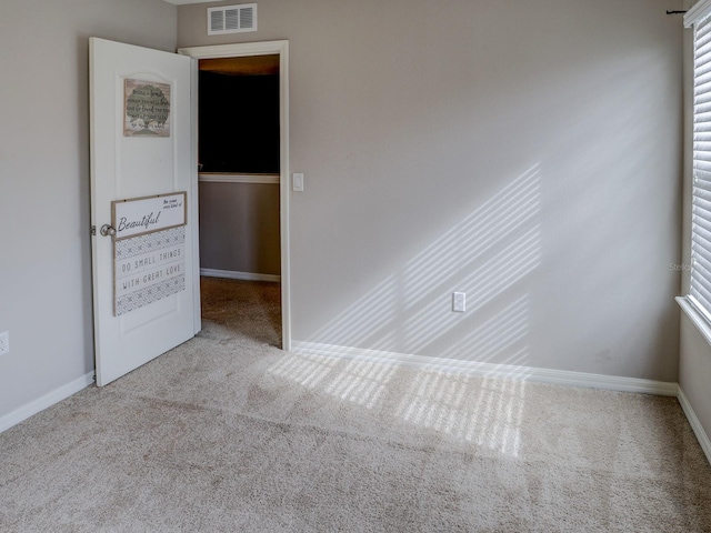 view of carpeted empty room