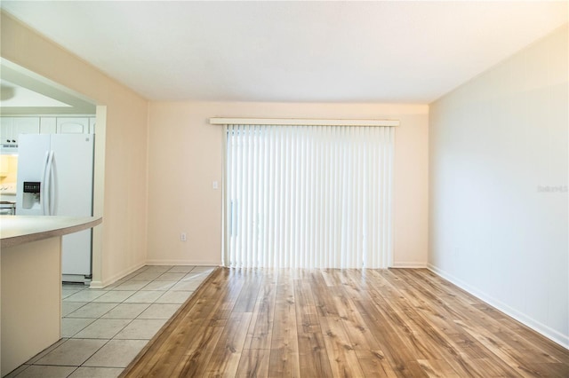 interior space with light wood-type flooring