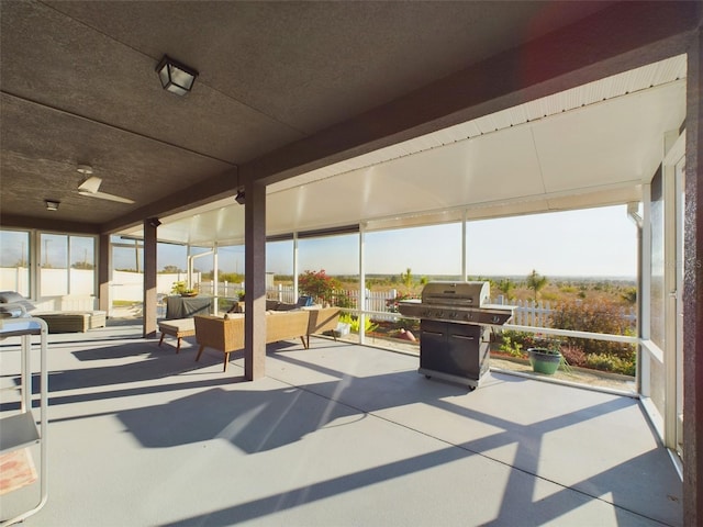 view of sunroom / solarium