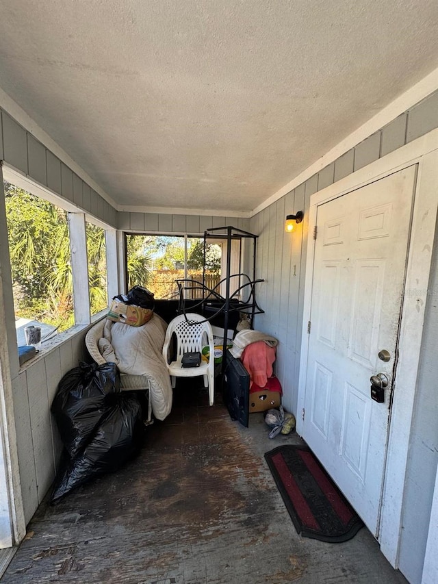 view of sunroom