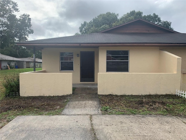 view of front of home