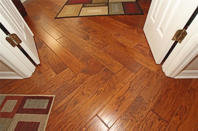 room details featuring hardwood / wood-style flooring