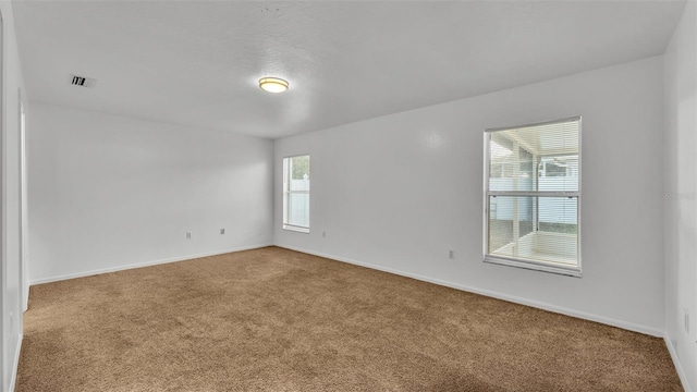 carpeted empty room featuring a healthy amount of sunlight