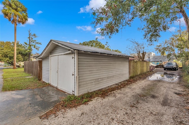 view of outbuilding