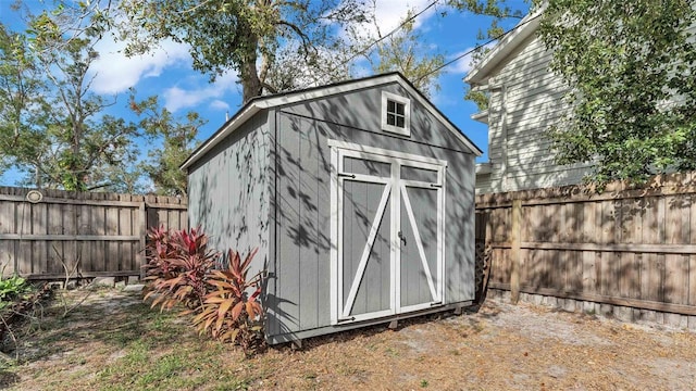 view of outbuilding