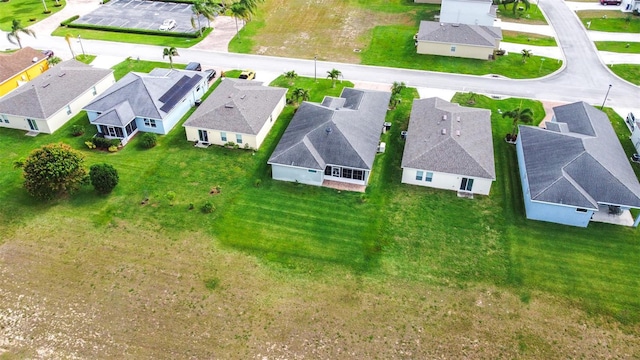 aerial view featuring a residential view