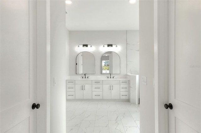 bathroom with vanity