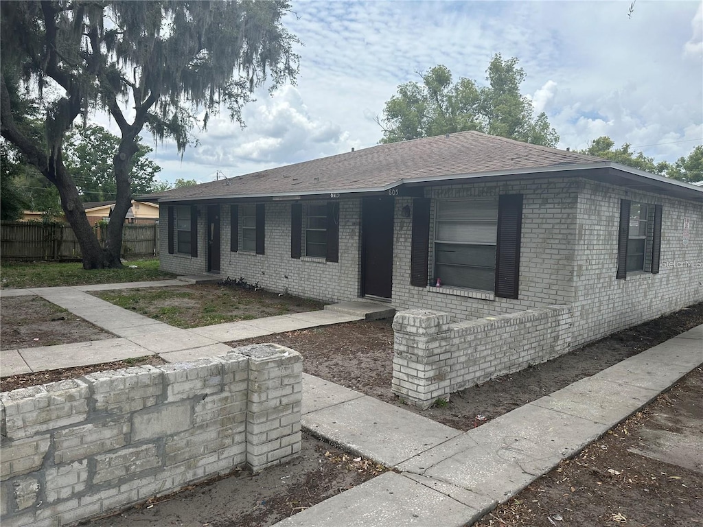 view of ranch-style home