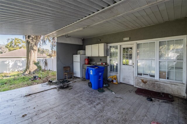 view of patio / terrace featuring a deck