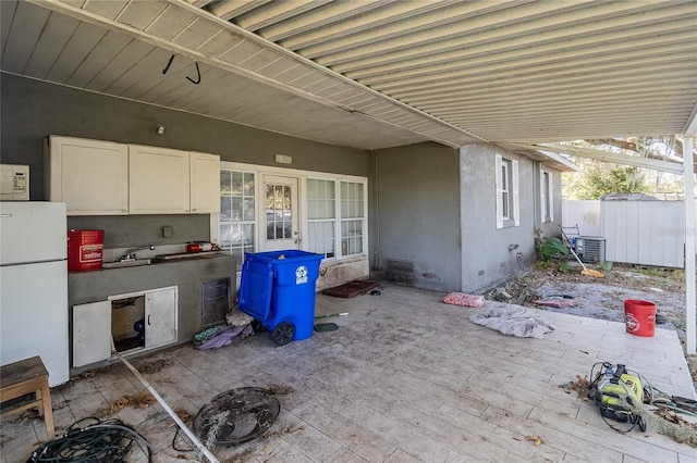 view of patio featuring cooling unit