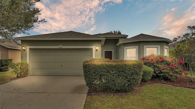 view of front of house featuring a garage