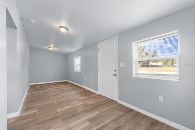 entryway featuring light wood-type flooring