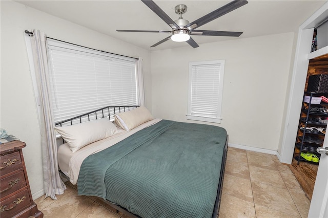 210 Wilder Rd, Lakeland, FL 33809 - tiled bedroom with ceiling fan