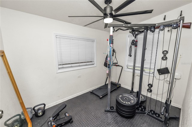 210 Wilder Rd, Lakeland, FL 33809 - exercise area with ceiling fan