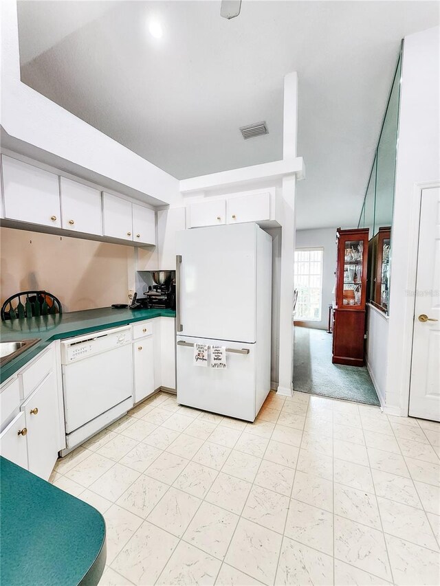 5805 Danterbury Ct, Lakeland, FL 33810 - kitchen with white cabinets and white appliances