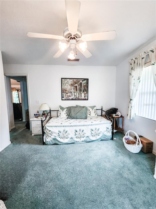5805 Danterbury Ct, Lakeland, FL 33810 - carpeted bedroom featuring ceiling fan