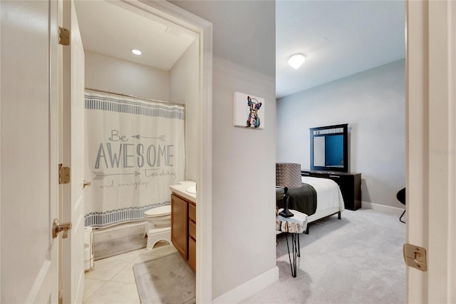 332 Lake Mariana Way, Auburndale, FL 33823 - bathroom with vanity and curtained shower