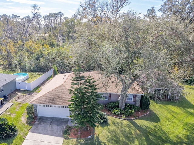 birds eye view of property