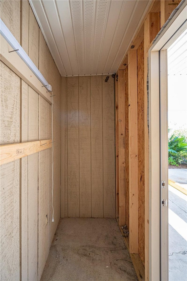 view of storage room